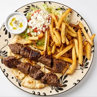 Beef Kabob w/fries